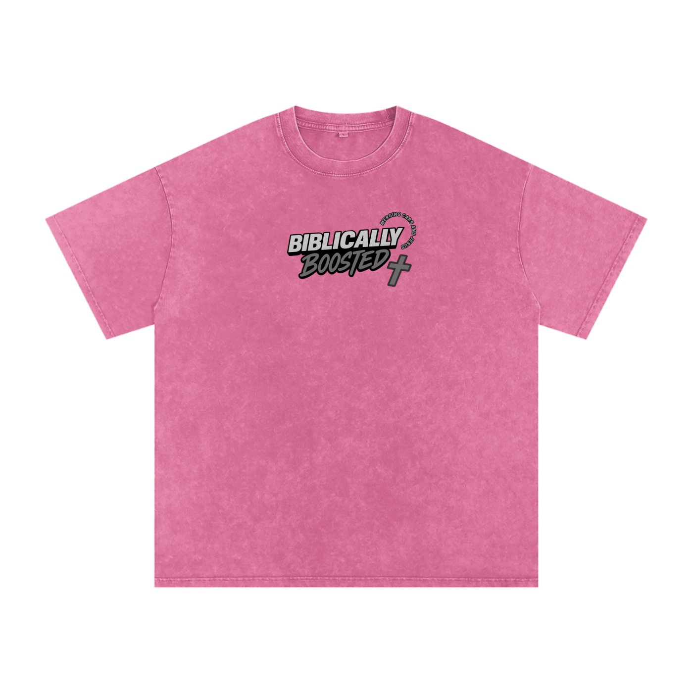 Biblically Boosted Basic logo Snow Washed T-Shirt