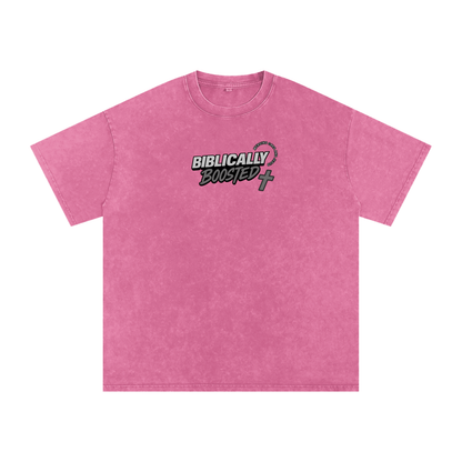 Biblically Boosted Basic logo Snow Washed T-Shirt
