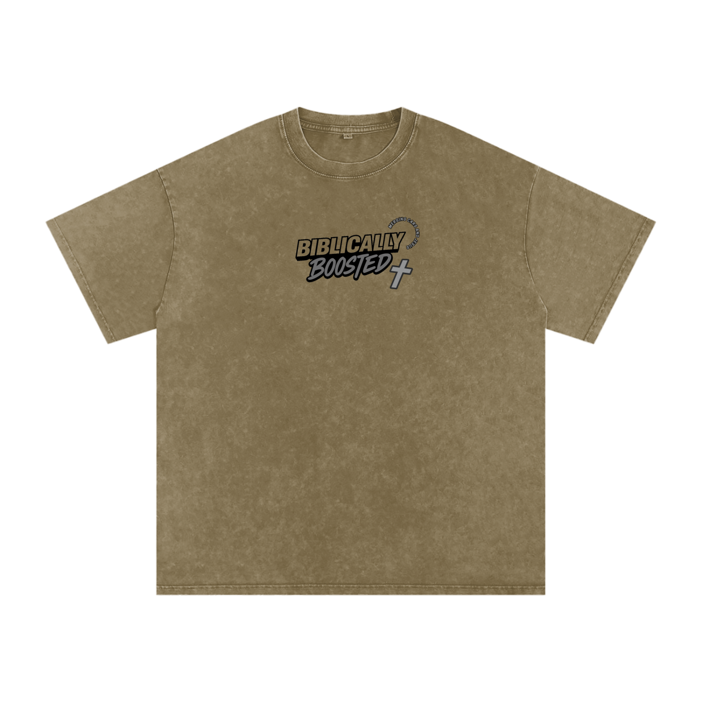 Biblically Boosted Heavenly Combo Snow Washed T-shirt