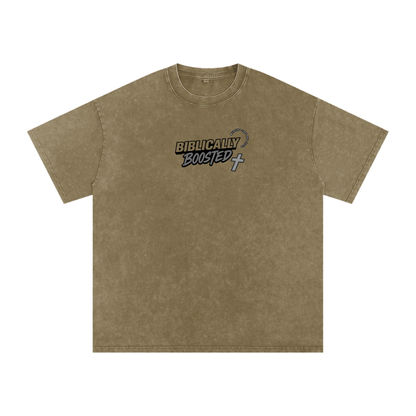 Biblically Boosted Heavenly Combo Snow Washed T-shirt