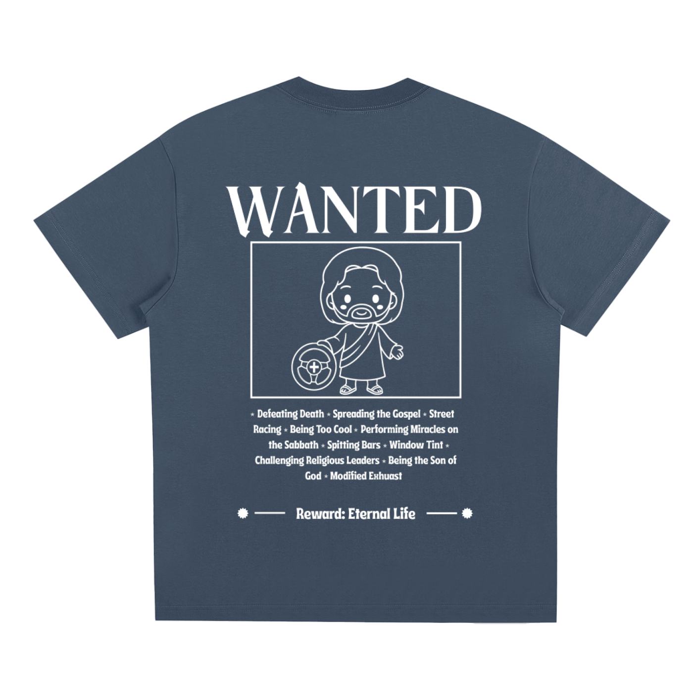 Biblically Boosted Wanted Sorona Cooling T-shirt