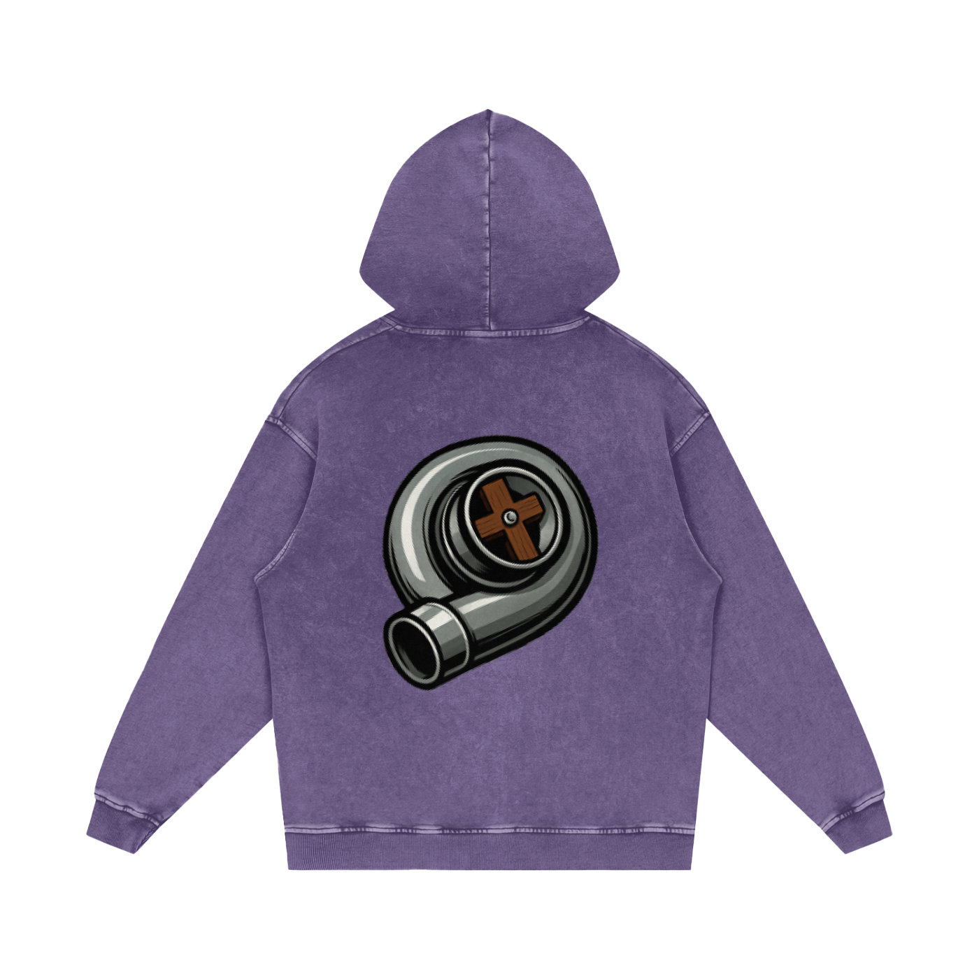 Biblically Boosted Turbo Snow Washed Hoodie