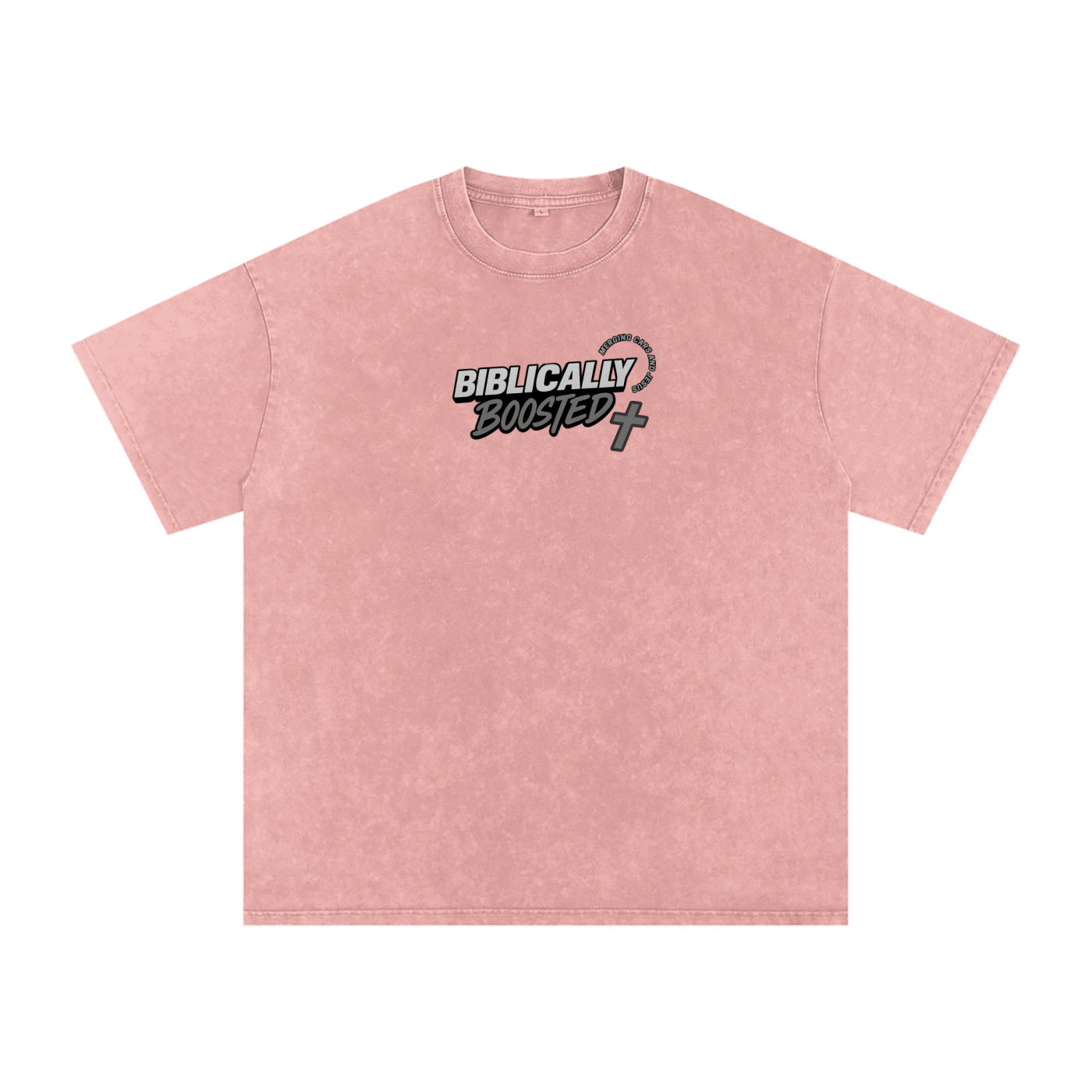Biblically Boosted Basic logo Snow Washed T-Shirt