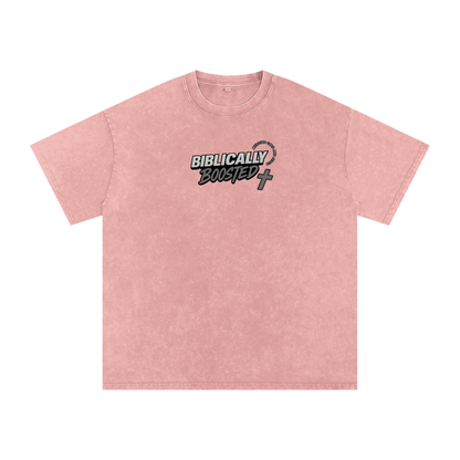 Biblically Boosted Basic logo Snow Washed T-Shirt