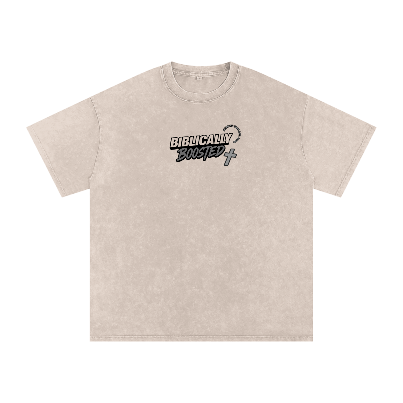 Biblically Boosted Heavenly Combo Snow Washed T-shirt