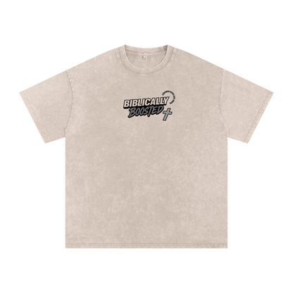 Biblically Boosted Heavenly Combo Snow Washed T-shirt
