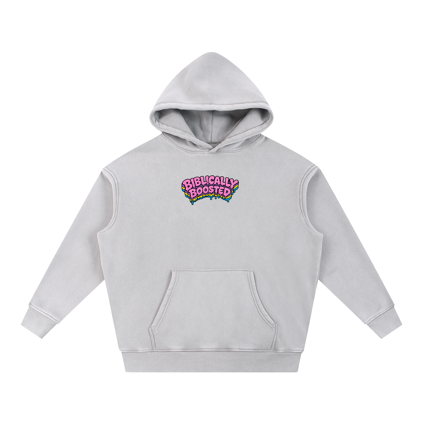Biblically Boosted Snow Washed Checker Hoodie