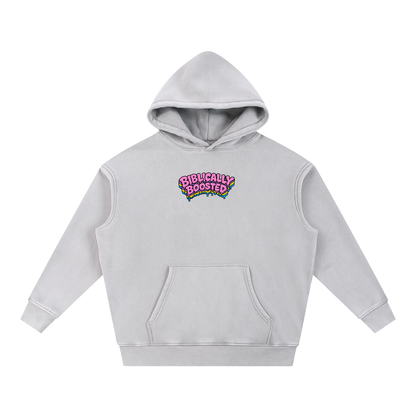 Biblically Boosted Snow Washed Checker Hoodie