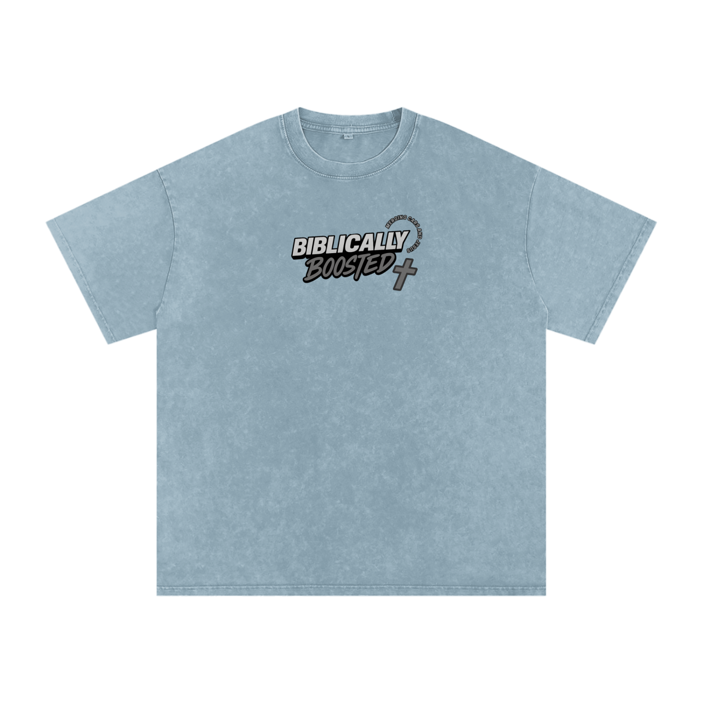 Biblically Boosted Basic logo Snow Washed T-Shirt