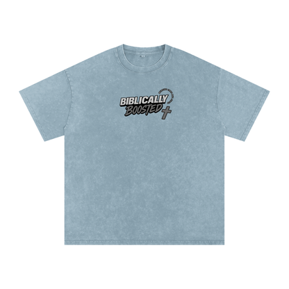 Biblically Boosted Basic logo Snow Washed T-Shirt