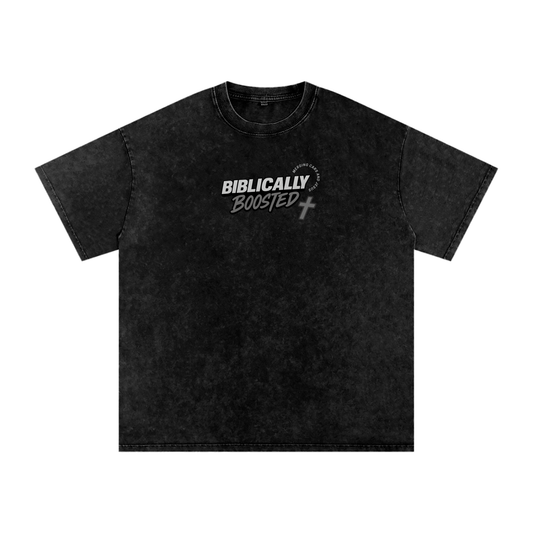 Biblically Boosted Basic logo Snow Washed T-Shirt