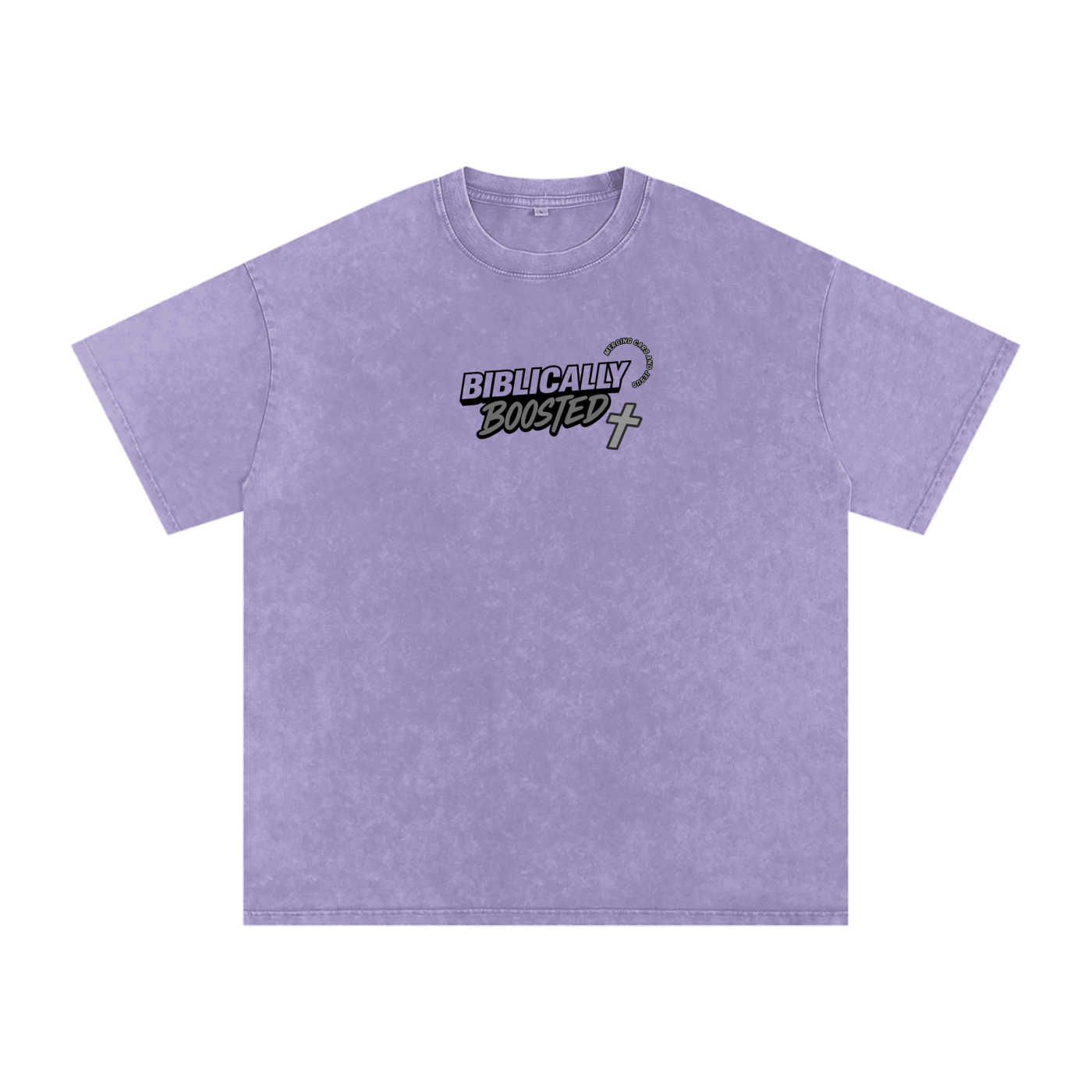 Biblically Boosted Heavenly Combo Snow Washed T-shirt