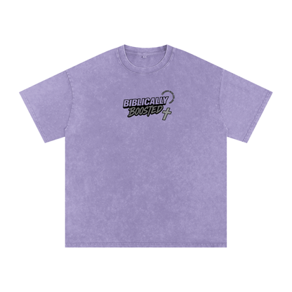 Biblically Boosted Heavenly Combo Snow Washed T-shirt